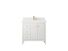 Atlanta 36 in. W x 22 in. D Center Sink Bathroom Vanity for Modern Elegant Bathrooms - photo 22