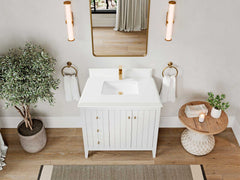 Atlanta 36 in. W x 22 in. D Center Sink Bathroom Vanity for Modern Elegant Bathrooms - photo 43