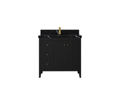 Atlanta 36 in. W x 22 in. D Center Sink Bathroom Vanity for Modern Elegant Bathrooms - photo 13