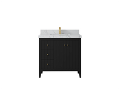 Atlanta 36 in. W x 22 in. D Center Sink Bathroom Vanity for Modern Elegant Bathrooms - photo 47
