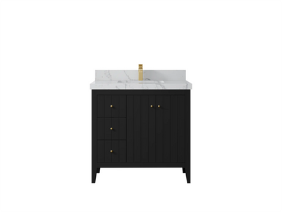Atlanta 36 W x 22 D Center Sink Vanity for Elegant Bathrooms - Willow Bath and Vanity