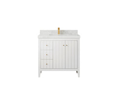 Atlanta 36 in. W x 22 in. D Center Sink Bathroom Vanity for Modern Elegant Bathrooms - photo 30