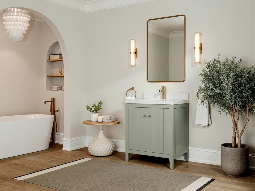 Atlanta 36 W x 22 D Center Sink Vanity for Elegant Bathrooms - Willow Bath and Vanity