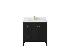Atlanta 36 in. W x 22 in. D Center Sink Bathroom Vanity for Modern Elegant Bathrooms - photo 17