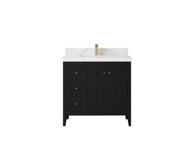 Atlanta 36 W x 22 D Center Sink Vanity for Elegant Bathrooms - Willow Bath and Vanity
