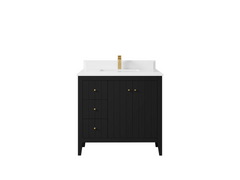 Atlanta 36 in. W x 22 in. D Center Sink Bathroom Vanity for Modern Elegant Bathrooms - photo 33