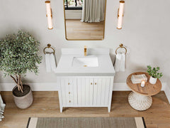 Atlanta 36 in. W x 22 in. D Center Sink Bathroom Vanity for Modern Elegant Bathrooms - photo 37