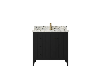 Atlanta 36 W x 22 D Center Sink Vanity for Elegant Bathrooms - Willow Bath and Vanity