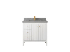 Atlanta 36 in. W x 22 in. D Center Sink Bathroom Vanity for Modern Elegant Bathrooms - photo 50