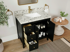 Atlanta 36 in. W x 22 in. D Center Sink Bathroom Vanity for Modern Elegant Bathrooms - photo 3