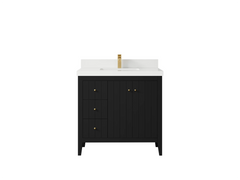 Atlanta 36 in. W x 22 in. D Center Sink Bathroom Vanity for Modern Elegant Bathrooms - photo 49