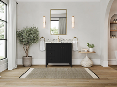 Atlanta 36 in. W x 22 in. D Center Sink Bathroom Vanity for Modern Elegant Bathrooms - photo 4