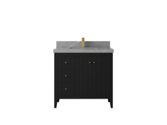 Atlanta 36 in. W x 22 in. D Center Sink Bathroom Vanity for Modern Elegant Bathrooms - photo 39