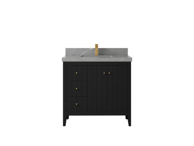 Atlanta 36 W x 22 D Center Sink Vanity for Elegant Bathrooms - Willow Bath and Vanity