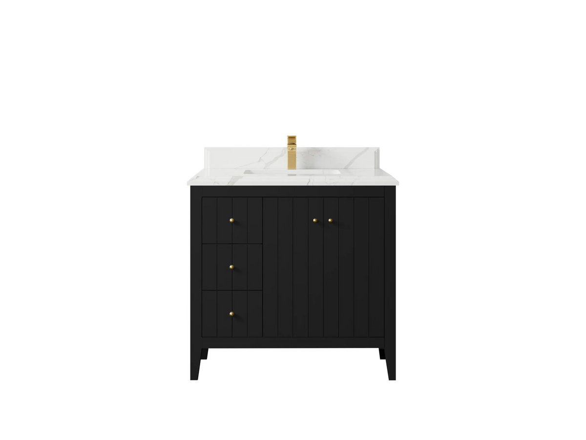 Atlanta 36 W x 22 D Center Sink Vanity for Elegant Bathrooms - Willow Bath and Vanity