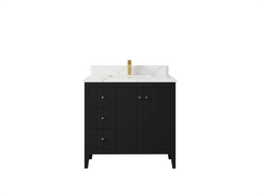 Atlanta 36 in. W x 22 in. D Center Sink Bathroom Vanity for Modern Elegant Bathrooms - photo 29