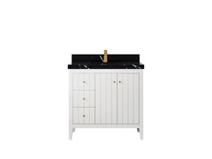Atlanta 36 in. W x 22 in. D Center Sink Bathroom Vanity for Modern Elegant Bathrooms - photo 24
