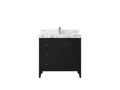 Atlanta 36 in. W x 22 in. D Center Sink Bathroom Vanity for Modern Elegant Bathrooms - photo 45