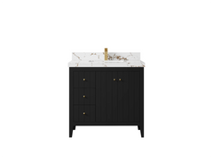 Atlanta 36 in. W x 22 in. D Center Sink Bathroom Vanity for Modern Elegant Bathrooms - photo 41