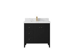 Atlanta 36 in. W x 22 in. D Center Sink Bathroom Vanity for Modern Elegant Bathrooms - photo 23
