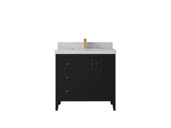 Atlanta 36 in. W x 22 in. D Center Sink Bathroom Vanity for Modern Elegant Bathrooms - photo 37