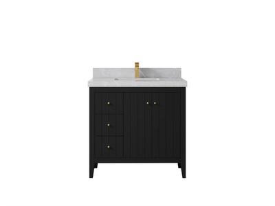 Atlanta 36 W x 22 D Center Sink Vanity for Elegant Bathrooms - Willow Bath and Vanity