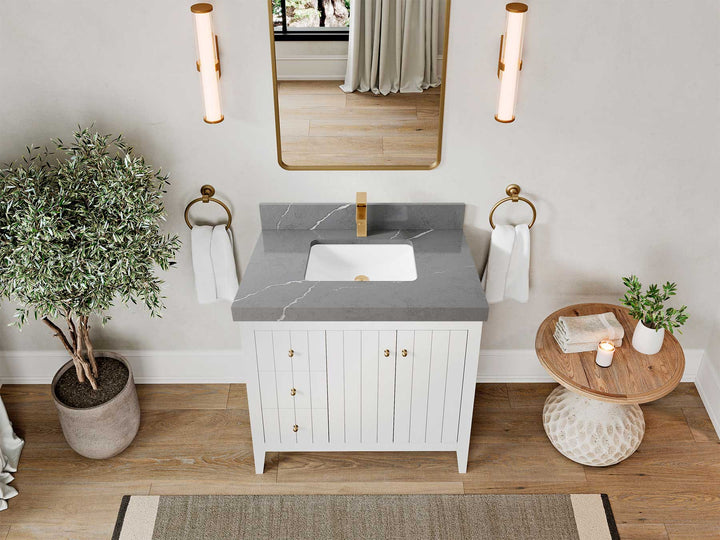 Atlanta 36 W x 22 D Center Sink Vanity for Elegant Bathrooms - photo 49