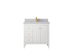 Atlanta 36 in. W x 22 in. D Center Sink Bathroom Vanity for Modern Elegant Bathrooms - photo 48
