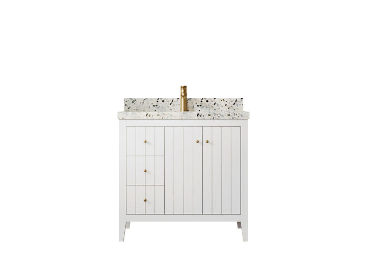 Atlanta 36 W x 22 D Center Sink Vanity for Elegant Bathrooms - photo 1