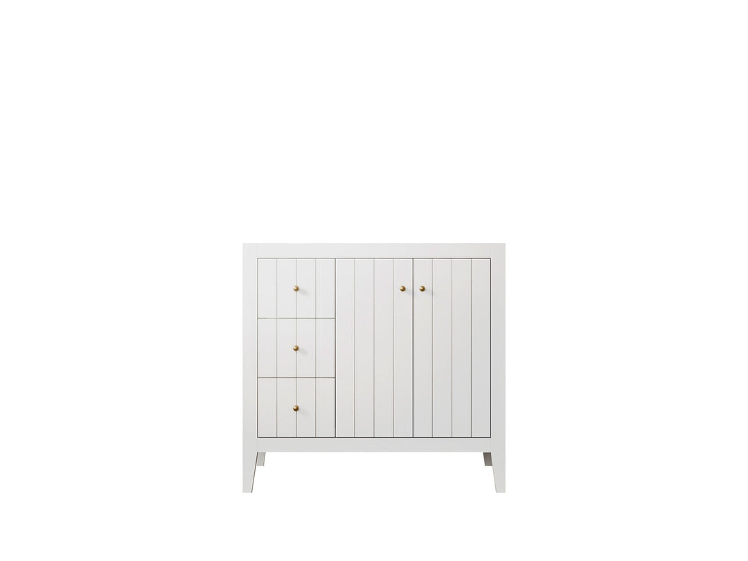 Atlanta 36 W x 22 D Center Sink Vanity for Elegant Bathrooms - Willow Bath and Vanity