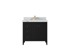 Atlanta 36 in. W x 22 in. D Center Sink Bathroom Vanity for Modern Elegant Bathrooms - photo 15