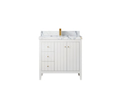Atlanta 36 in. W x 22 in. D Center Sink Bathroom Vanity for Modern Elegant Bathrooms - photo 32
