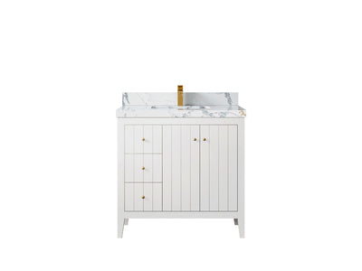 Atlanta 36 W x 22 D Center Sink Vanity for Elegant Bathrooms - Willow Bath and Vanity
