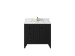 Atlanta 36 in. W x 22 in. D Center Sink Bathroom Vanity for Modern Elegant Bathrooms - photo 25
