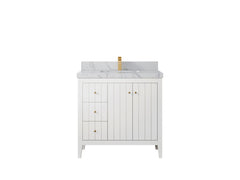 Atlanta 36 in. W x 22 in. D Center Sink Bathroom Vanity for Modern Elegant Bathrooms - photo 20