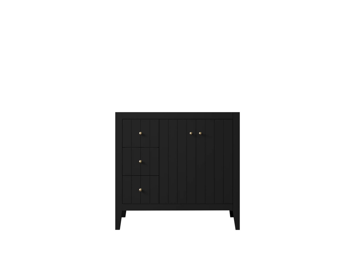 Atlanta 36 W x 22 D Center Sink Vanity for Elegant Bathrooms - Willow Bath and Vanity