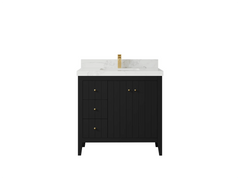 Atlanta 36 in. W x 22 in. D Center Sink Bathroom Vanity for Modern Elegant Bathrooms - photo 19