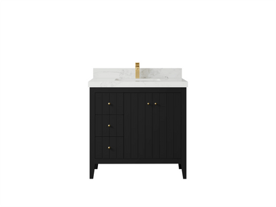 Atlanta 36 W x 22 D Center Sink Vanity for Elegant Bathrooms - Willow Bath and Vanity