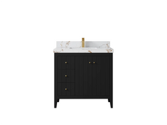 Atlanta 36 in. W x 22 in. D Center Sink Bathroom Vanity for Modern Elegant Bathrooms - photo 43