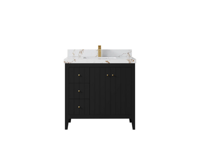 Atlanta 36 W x 22 D Center Sink Vanity for Elegant Bathrooms - Willow Bath and Vanity