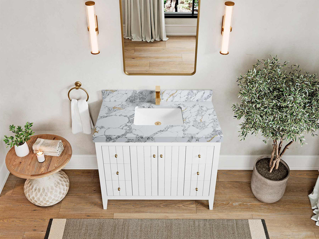 Atlanta 42 in. W x 22 in. D Single Sink Bathroom Vanity - Willow Bath and Vanity