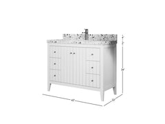 Atlanta 42 in. W x 22 in. D Single Sink Bathroom Vanity - photo 5