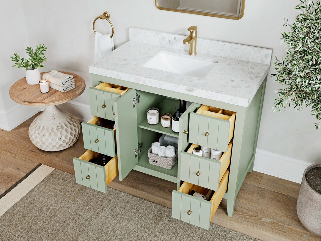 Atlanta 42 in. W x 22 in. D Single Sink Bathroom Vanity - Willow Bath and Vanity