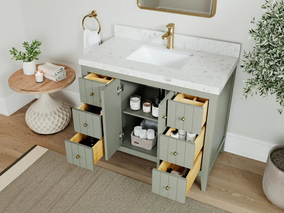 Atlanta 42 in. W x 22 in. D Single Sink Bathroom Vanity - Willow Bath and Vanity