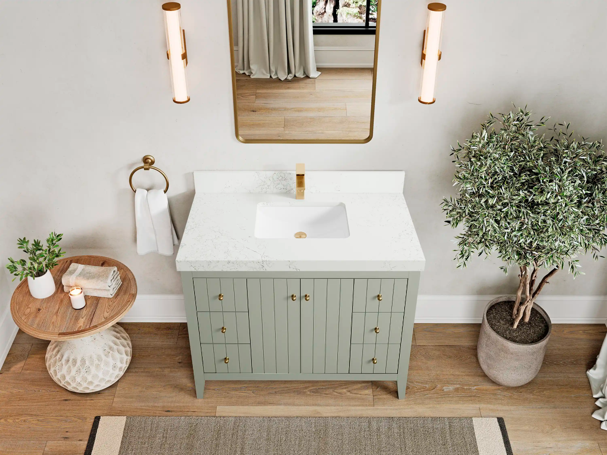 Atlanta 42 in. W x 22 in. D Single Sink Bathroom Vanity - Willow Bath and Vanity