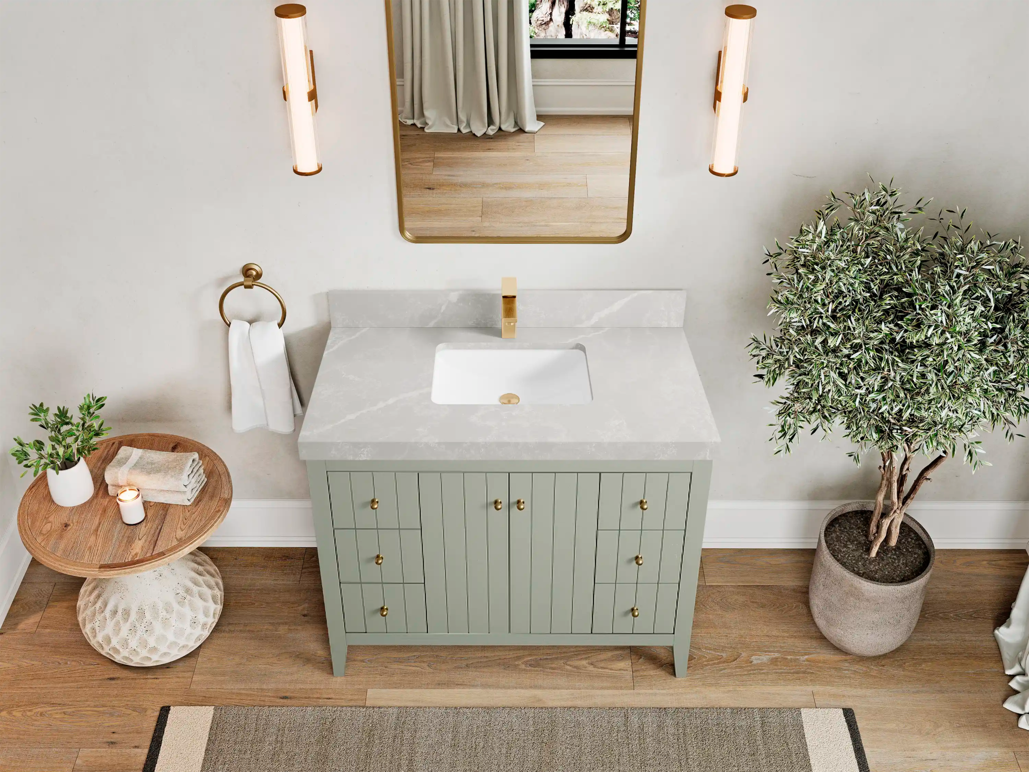 Atlanta 42 in. W x 22 in. D Single Sink Bathroom Vanity - Willow Bath and Vanity