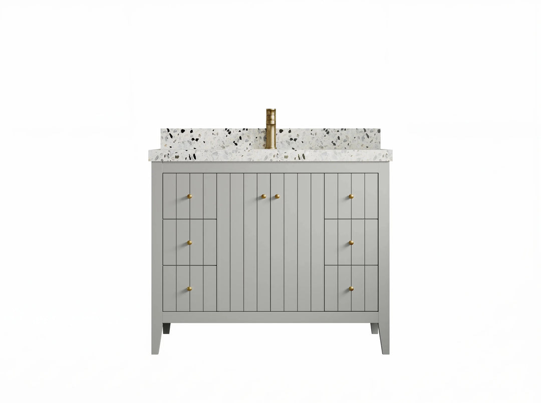 Atlanta 42 in. W x 22 in. D Single Sink Bathroom Vanity | 
              
                Coventry Gray
                
                  
             - ATL-CAB-CGR-41 - photo №1
