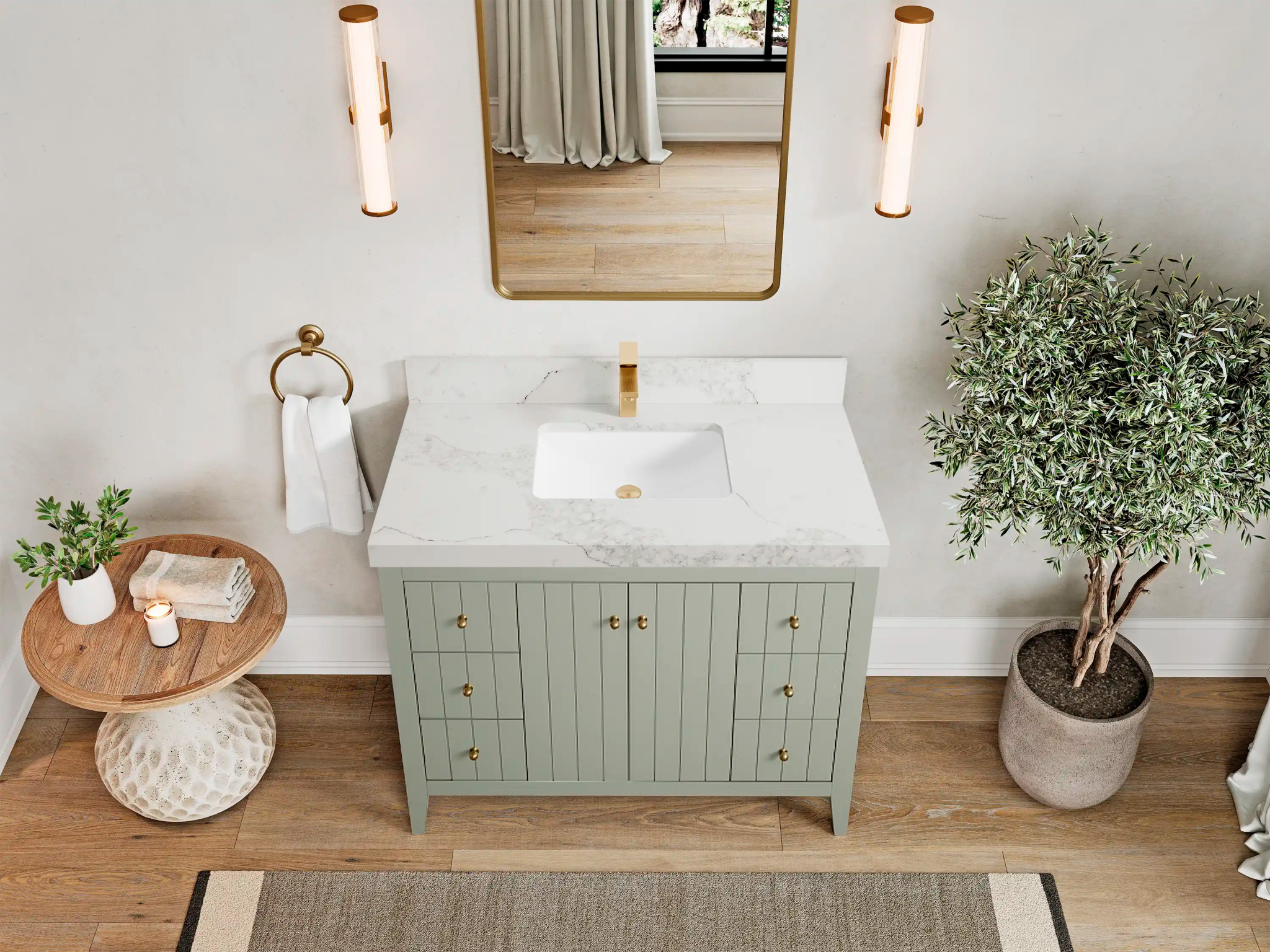 Atlanta 42 in. W x 22 in. D Single Sink Bathroom Vanity - Willow Bath and Vanity