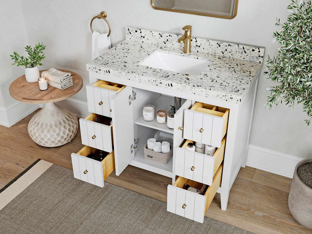 Atlanta 42 in. W x 22 in. D Single Sink Bathroom Vanity - Willow Bath and Vanity