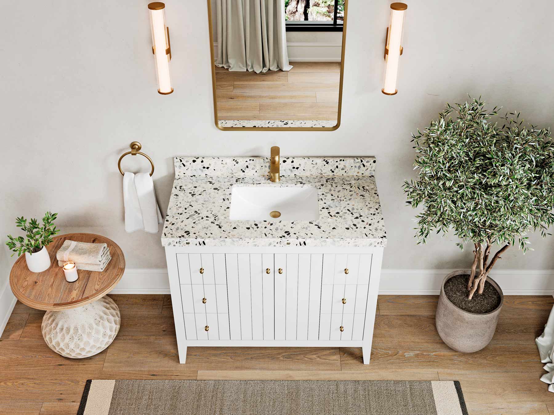 Atlanta 42 in. W x 22 in. D Single Sink Bathroom Vanity - Willow Bath and Vanity